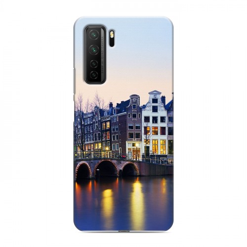 Дизайнерский силиконовый с усиленными углами чехол для Huawei Honor 30S амстердам