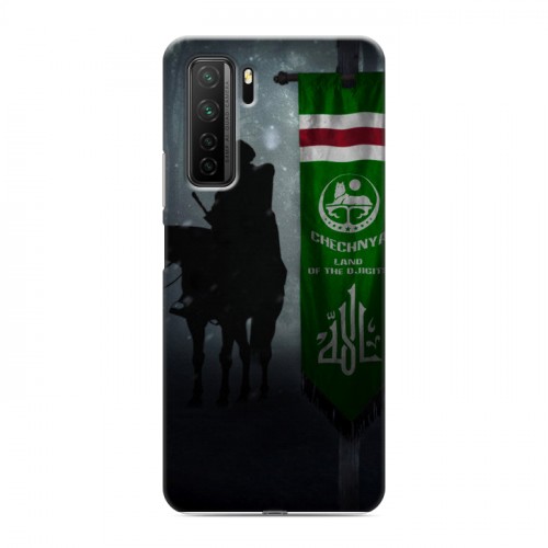 Дизайнерский силиконовый с усиленными углами чехол для Huawei Honor 30S флаг Чечни