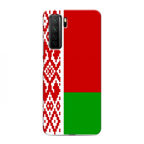 Дизайнерский силиконовый с усиленными углами чехол для Huawei Honor 30S Флаг Белоруссии