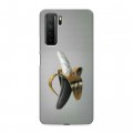 Дизайнерский силиконовый с усиленными углами чехол для Huawei Honor 30S Черное золото