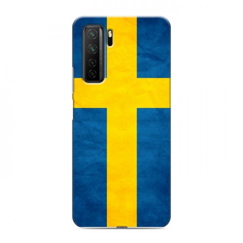 Дизайнерский силиконовый с усиленными углами чехол для Huawei Honor 30S Флаг Швеции