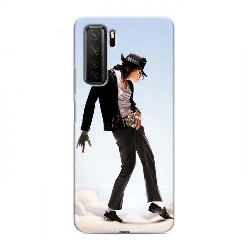 Дизайнерский силиконовый с усиленными углами чехол для Huawei Honor 30S Майкл Джексон