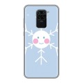 Дизайнерский силиконовый чехол для Xiaomi RedMi Note 9 снежинка