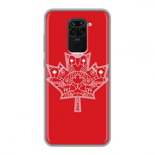 Дизайнерский силиконовый чехол для Xiaomi RedMi Note 9 Флаг Канады