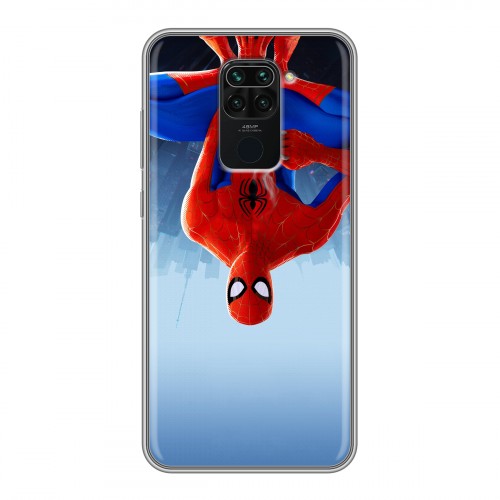 Дизайнерский силиконовый чехол для Xiaomi RedMi Note 9 Человек-паук : Через вселенные