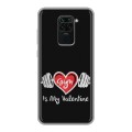 Дизайнерский силиконовый чехол для Xiaomi RedMi Note 9 День Святого Валентина