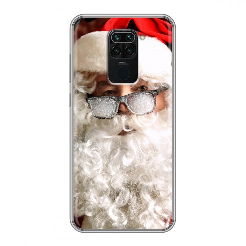Дизайнерский силиконовый чехол для Xiaomi RedMi Note 9 Дед мороз и Санта