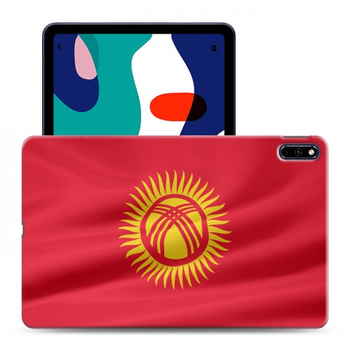 Дизайнерский силиконовый с усиленными углами чехол для Huawei MatePad флаг Киргизии