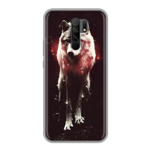 Дизайнерский силиконовый чехол для Xiaomi RedMi 9 Волки