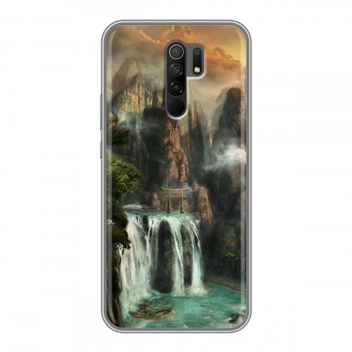 Дизайнерский силиконовый чехол для Xiaomi RedMi 9 водопады