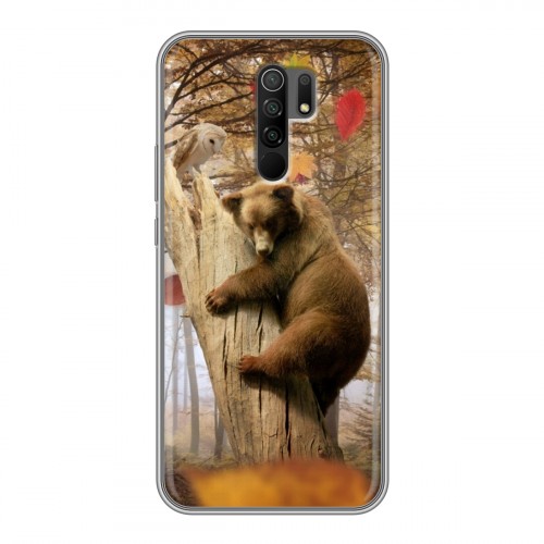 Дизайнерский пластиковый чехол для Xiaomi RedMi 9 Медведи