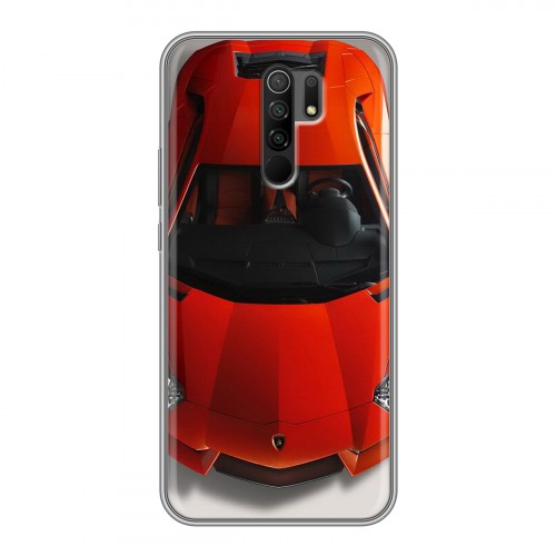Дизайнерский силиконовый чехол для Xiaomi RedMi 9 Lamborghini