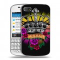 Дизайнерский пластиковый чехол для BlackBerry Q10 Панк корона