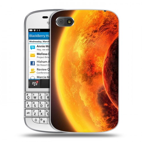 Дизайнерский пластиковый чехол для BlackBerry Q10 Солнце