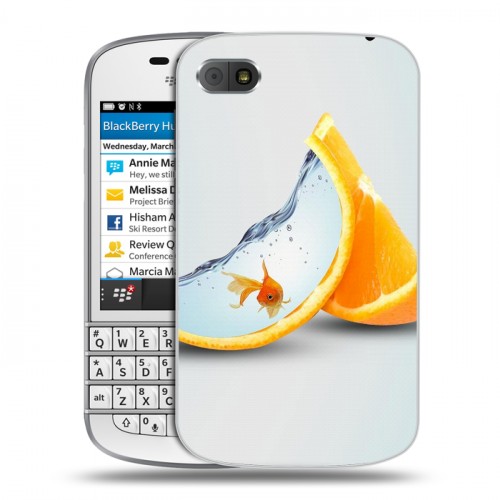 Дизайнерский пластиковый чехол для BlackBerry Q10 Апельсины