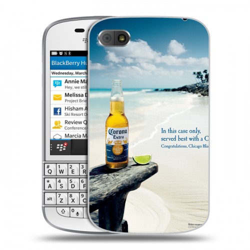 Дизайнерский пластиковый чехол для BlackBerry Q10 Corona