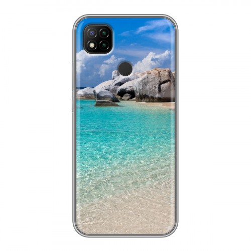 Дизайнерский силиконовый чехол для Xiaomi RedMi 9C пляж