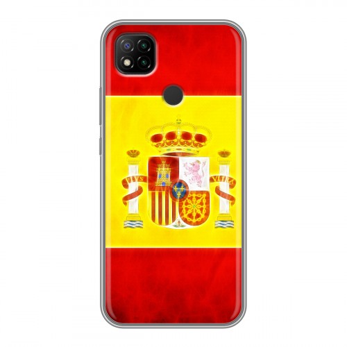 Дизайнерский силиконовый чехол для Xiaomi RedMi 9C флаг Испании