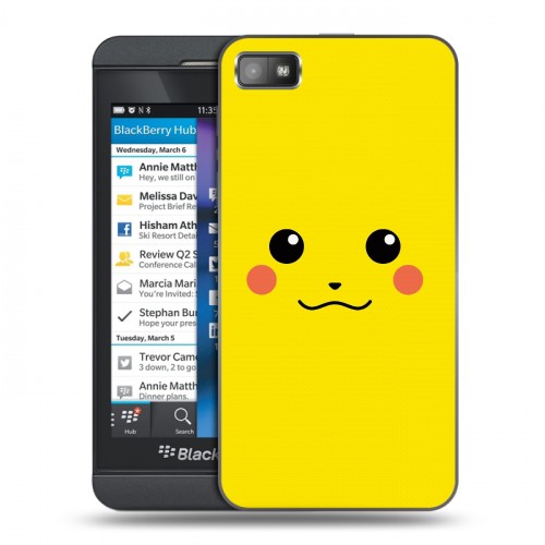 Дизайнерский пластиковый чехол для BlackBerry Z10 Pokemon Go