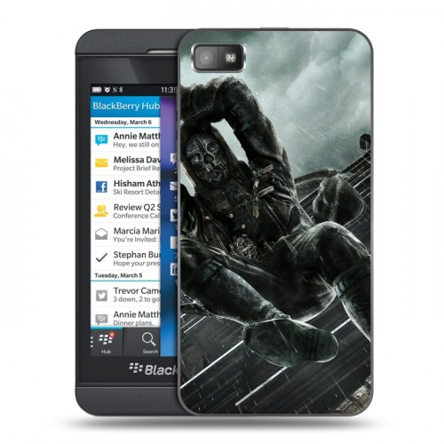 Дизайнерский пластиковый чехол для BlackBerry Z10 Dishonored 2