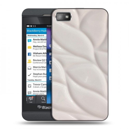 Дизайнерский пластиковый чехол для BlackBerry Z10 Керамика