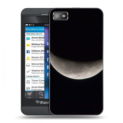 Дизайнерский пластиковый чехол для BlackBerry Z10 Луна