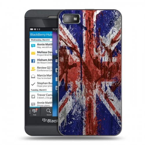 Дизайнерский пластиковый чехол для BlackBerry Z10 Флаг Британии