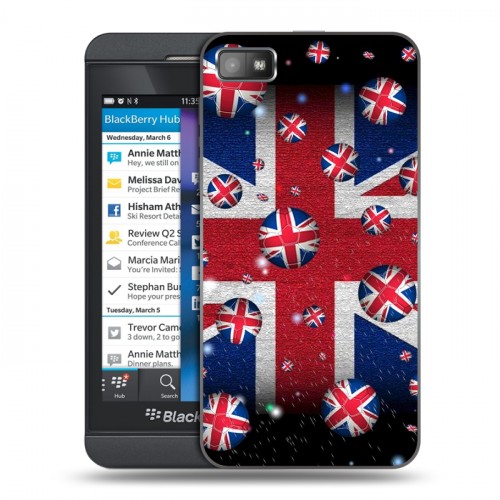 Дизайнерский пластиковый чехол для BlackBerry Z10 Флаг Британии