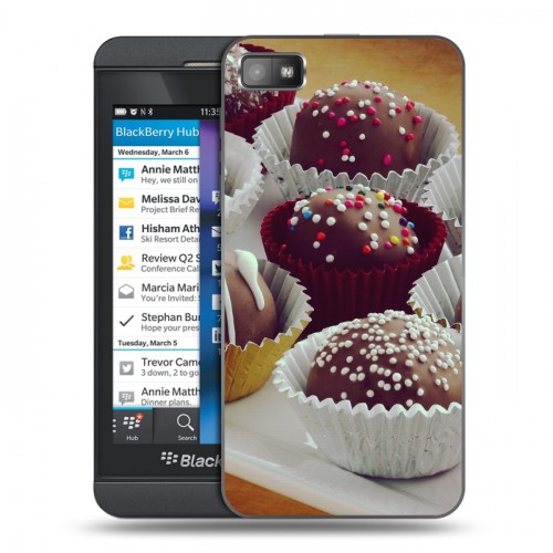 Дизайнерский пластиковый чехол для BlackBerry Z10 Конфеты