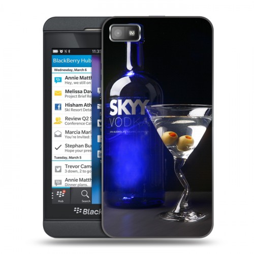 Дизайнерский пластиковый чехол для BlackBerry Z10 Skyy Vodka