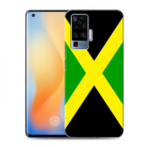 Дизайнерский силиконовый с усиленными углами чехол для Vivo X50 Pro Флаг Ямайки