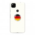 Дизайнерский пластиковый чехол для Google Pixel 4a Флаг Германии
