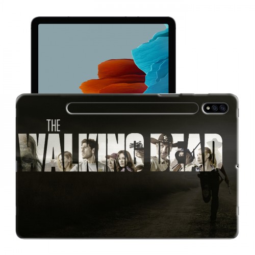Дизайнерский силиконовый с усиленными углами чехол для Samsung Galaxy Tab S7 Ходячие Мертвецы