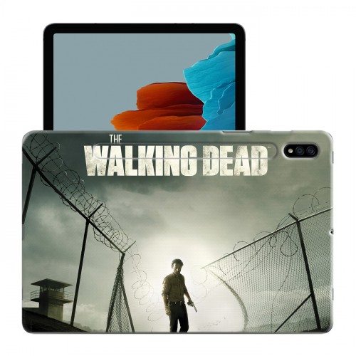 Дизайнерский силиконовый чехол для Samsung Galaxy Tab S7 Ходячие Мертвецы