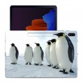 Дизайнерский силиконовый чехол для Samsung Galaxy Tab S7 Plus Пингвины