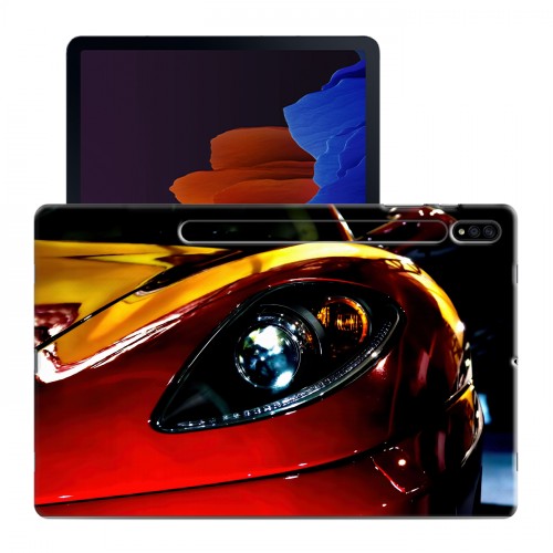Дизайнерский силиконовый чехол для Samsung Galaxy Tab S7 Plus ferrari