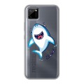 Полупрозрачный дизайнерский пластиковый чехол для Realme C11 Прозрачные акулы