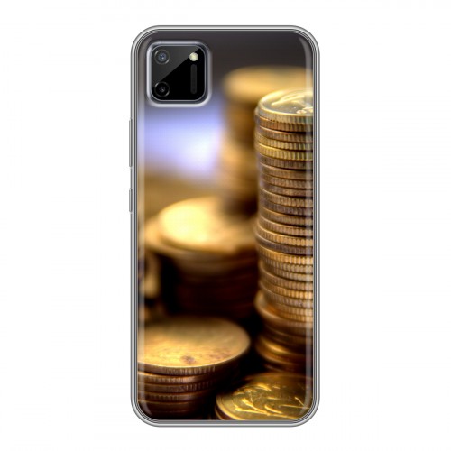Дизайнерский силиконовый чехол для Realme C11 Текстуры денег