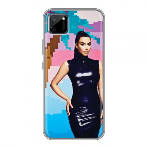 Дизайнерский силиконовый чехол для Realme C11 Ким Кардашьян