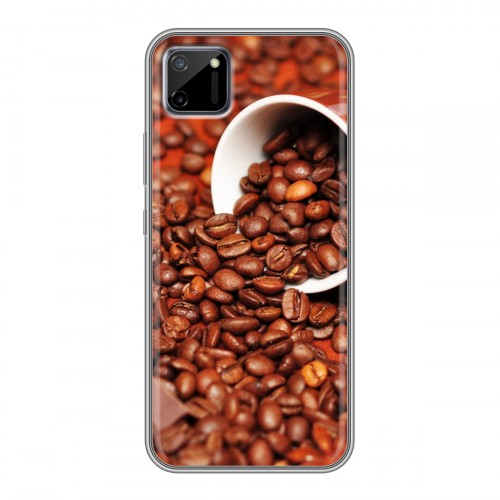 Дизайнерский силиконовый чехол для Realme C11 кофе текстуры