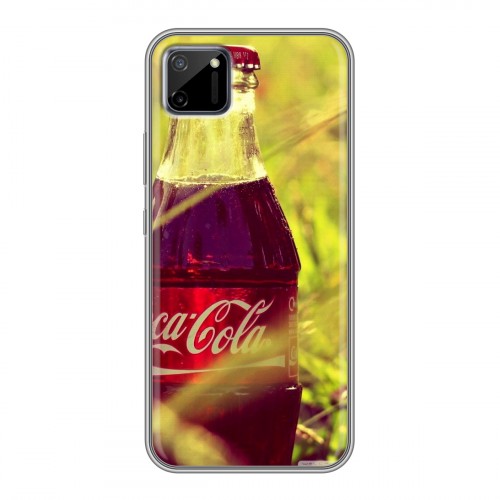 Дизайнерский силиконовый чехол для Realme C11 Coca-cola