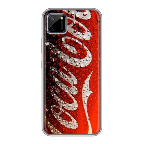 Дизайнерский силиконовый чехол для Realme C11 Coca-cola