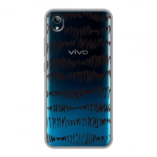 Полупрозрачный дизайнерский силиконовый чехол для Vivo Y91C Абстракции 