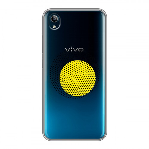 Полупрозрачный дизайнерский силиконовый с усиленными углами чехол для Vivo Y91C Абстракции 1