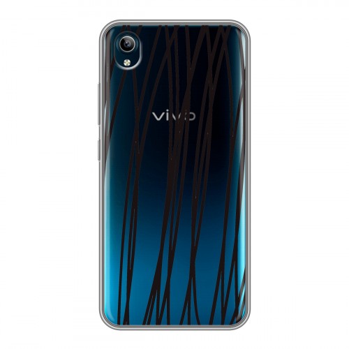 Полупрозрачный дизайнерский силиконовый чехол для Vivo Y91C Абстракции 