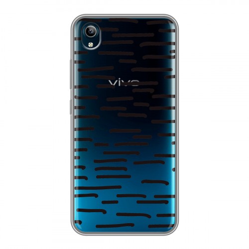 Полупрозрачный дизайнерский силиконовый чехол для Vivo Y91C Абстракции 2
