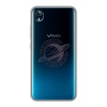 Полупрозрачный дизайнерский силиконовый чехол для Vivo Y91C Прозрачный космос