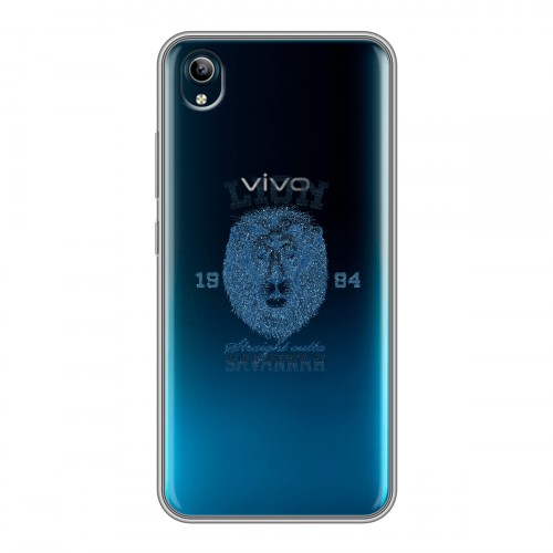 Полупрозрачный дизайнерский силиконовый чехол для Vivo Y91C Символика льва