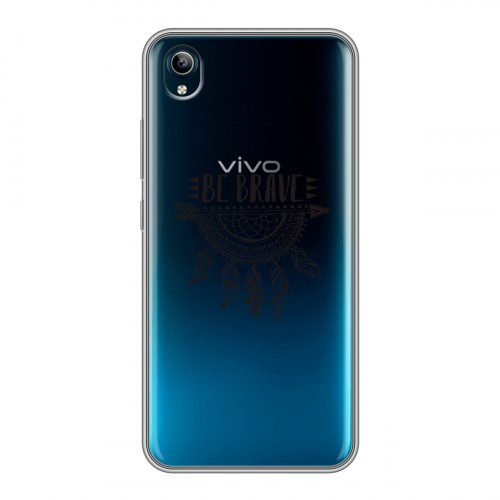 Полупрозрачный дизайнерский силиконовый чехол для Vivo Y91C Прозрачные ловцы снов