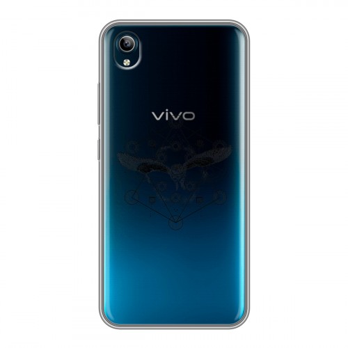 Полупрозрачный дизайнерский силиконовый чехол для Vivo Y91C Совы